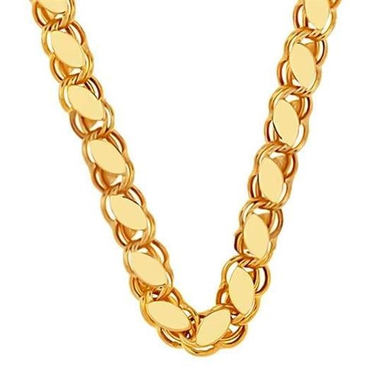 Pullu Zincir 4Mm 14 Ayar Altın