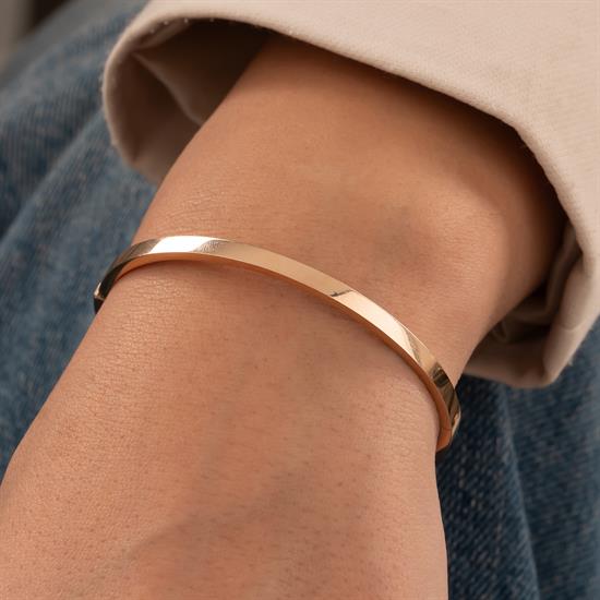 Sade 14 Ayar Altın Kelepçe