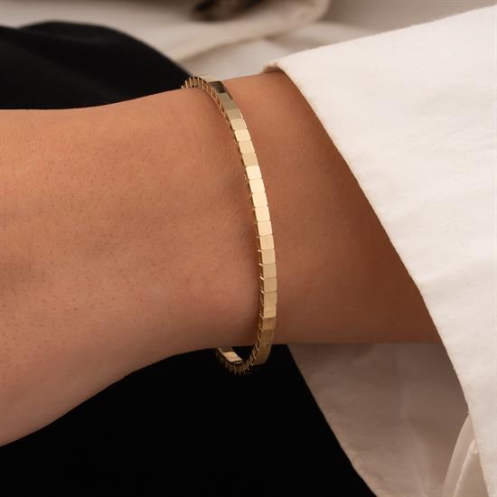 Sade Model 14 Ayar Altın Kelepçe