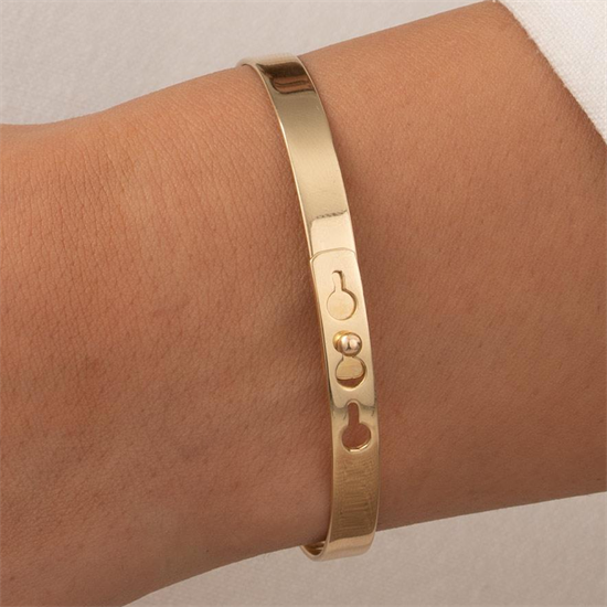 Sade Taşsız 14 Ayar Altın Kelepçe