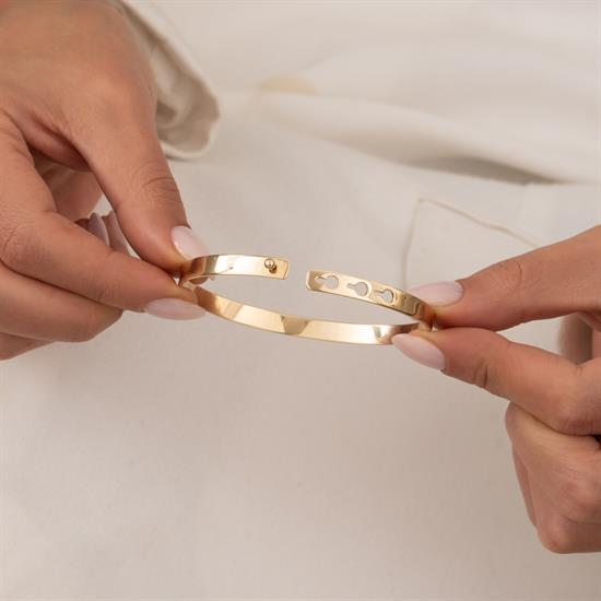 Sade Taşsız 14 Ayar Altın Kelepçe