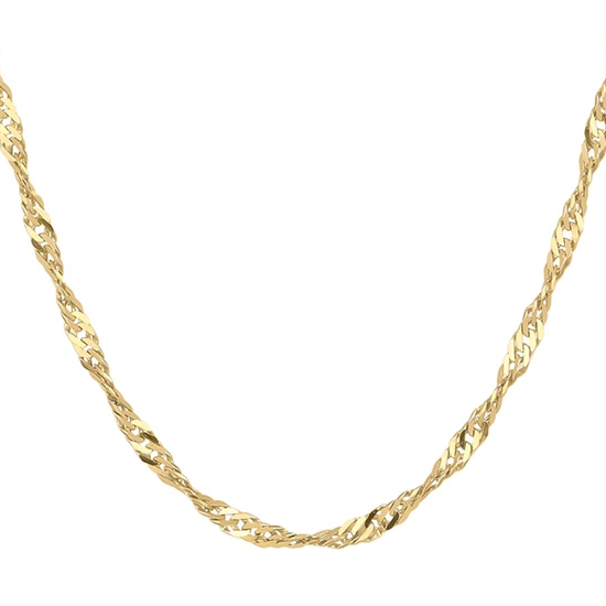 Singapur Zincir 14 Ayar Altın 1 Mm