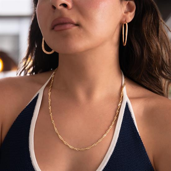 Singapur Zincir 14 Ayar Altın