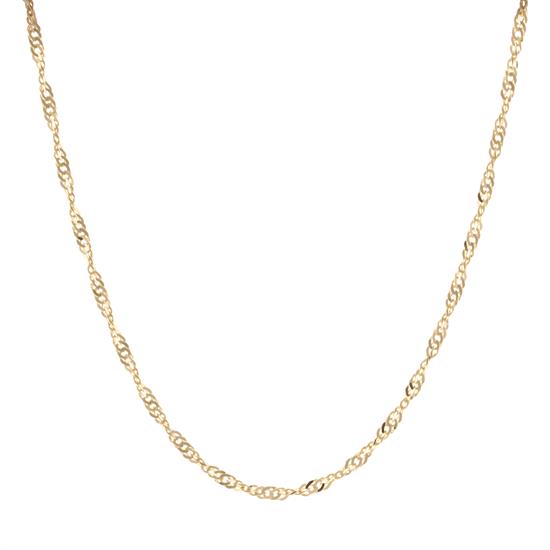 Singapur Zincir 14 Ayar Altın 2 Mm