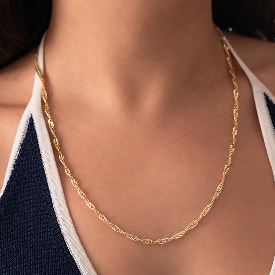 Singapur Zincir 14 Ayar Altın