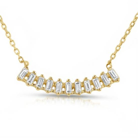 Sıra Taşlı 14 Ayar Altın Kolye