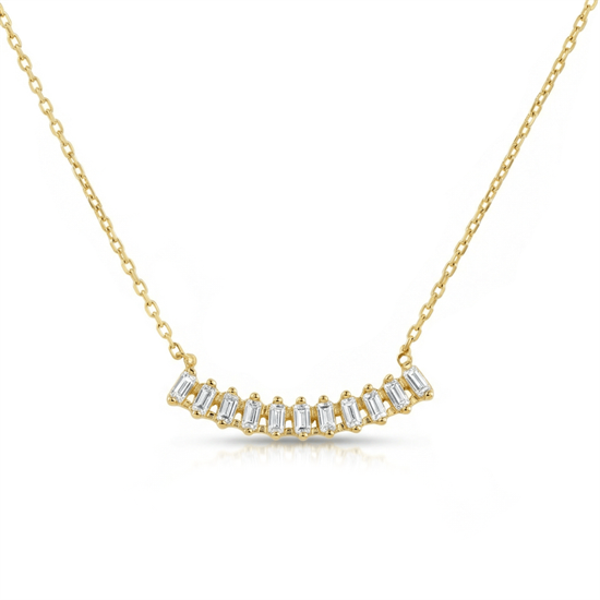 Sıra Taşlı 14 Ayar Altın Kolye