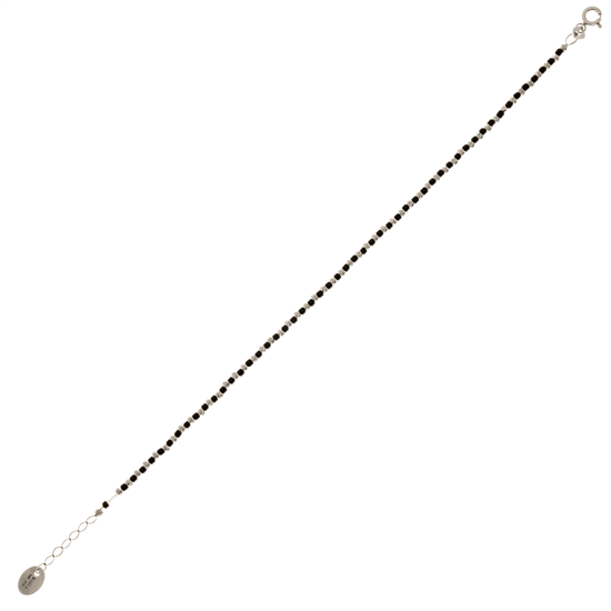 Siyah Taşlı Bileklik 14 Ayar Altın