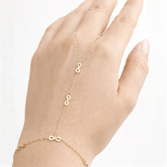 Sonsuzluk 14 Ayar Altın Şahmeran Bileklik