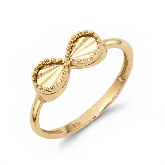 Sonsuzluk Kalemli 14 Ayar Altın Yüzük