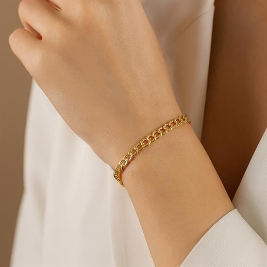 Spor 14 Ayar Altın Bileklik 3Mm