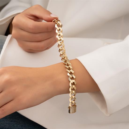 Spor Gurmet 14 Ayar Altın Bileklik