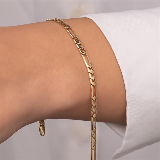 Spor Model 14 Ayar Altın Bileklik