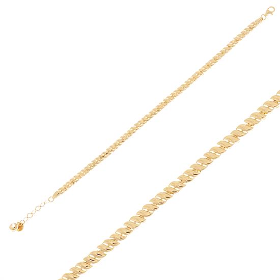 Spor Model 14 Ayar Altın Bileklik