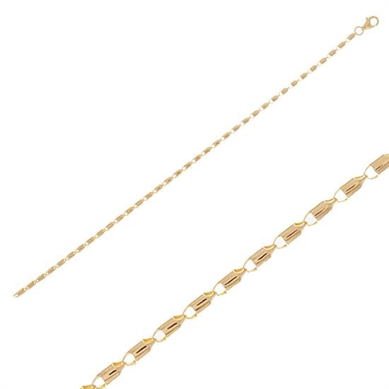 Spor Model 14 Ayar Altın Bileklik