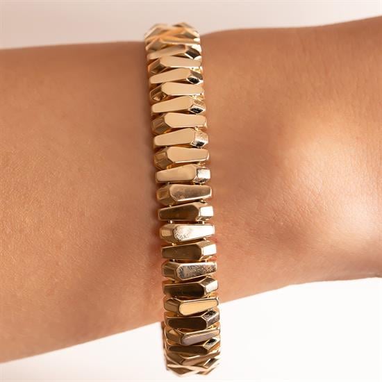 Spor Model 14 Ayar Altın Kelepçe