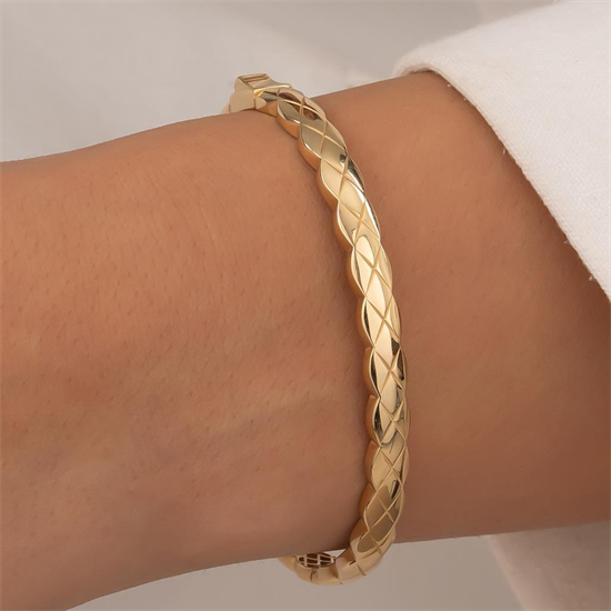 Spor Model 14 Ayar Altın Kelepçe