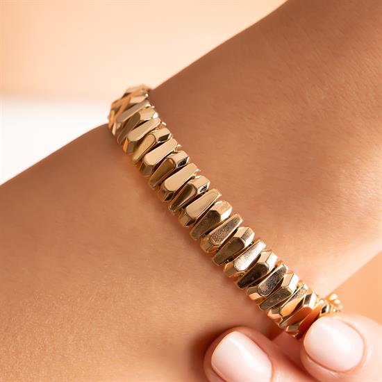 Spor Model 14 Ayar Altın Kelepçe