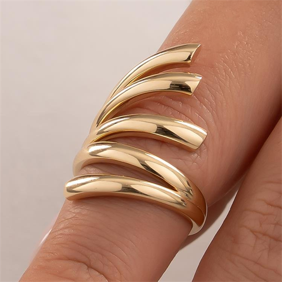 Spor Model 14 Ayar Altın Yüzük