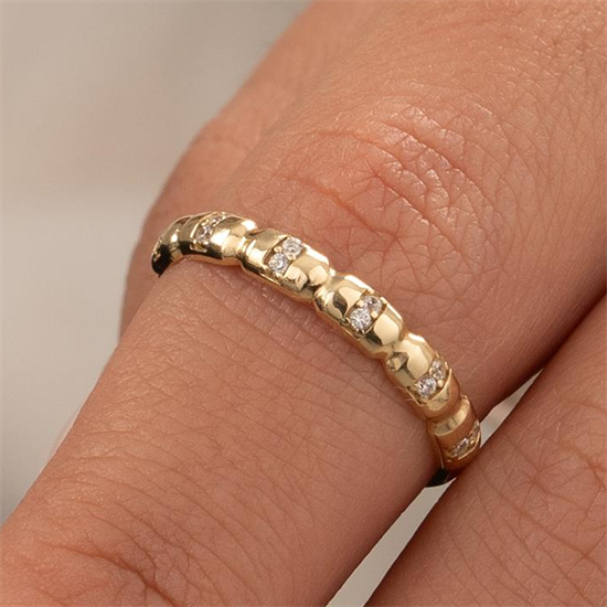 Spor Model 14 Ayar Altın Yüzük