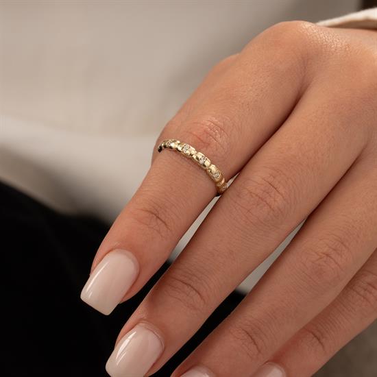 Spor Model 14 Ayar Altın Yüzük