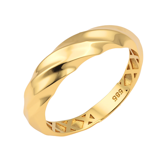 Spor Model 14 Ayar Altın Yüzük