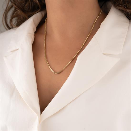 Spor Model 14 Ayar Altın Zincir