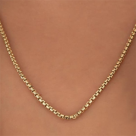 Spor Model 14 Ayar Altın Zincir