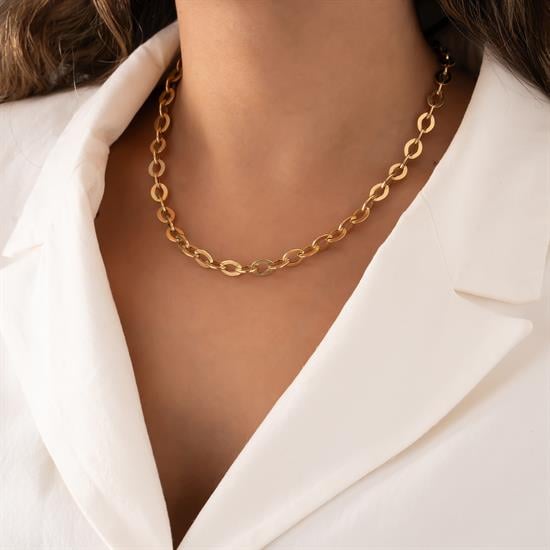 Spor Model 14 Ayar Altın Zincir