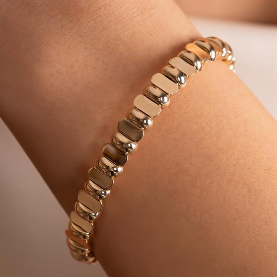 Spor Model Tasarım 14 Ayar Altın Kelepçe