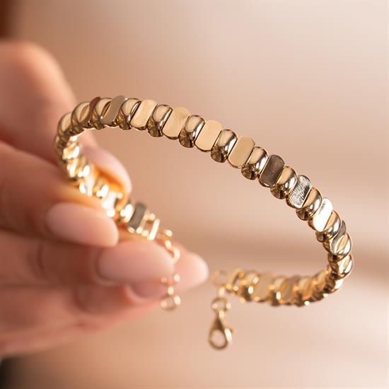 Spor Model Tasarım 14 Ayar Altın Kelepçe