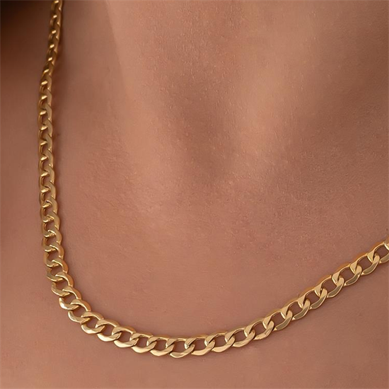 Spor Zincir 14 Ayar Altın 6 Mm