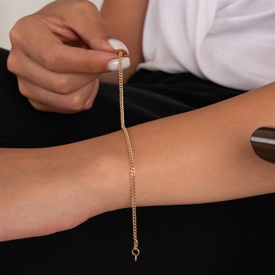 Spor Zincir 14 Ayar Altın Bileklik