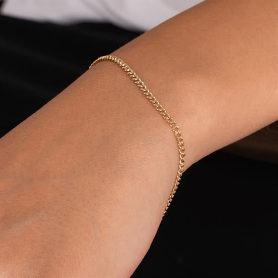 Spor Zincir 14 Ayar Altın Bileklik
