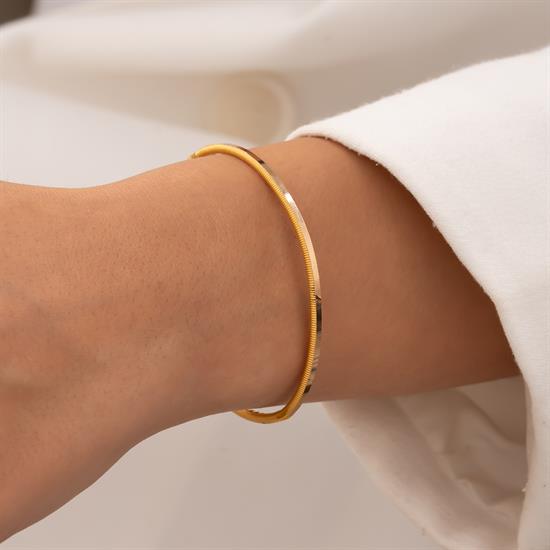 Su Yolu 14 Ayar Altın Kelepçe