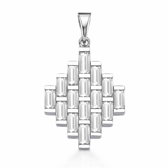 Tasarım Baget 14 Ayar Altın Kolye Ucu