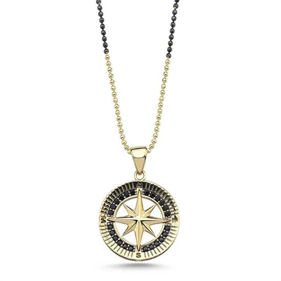 Taşlı 14 Ayar Kolye Ucu