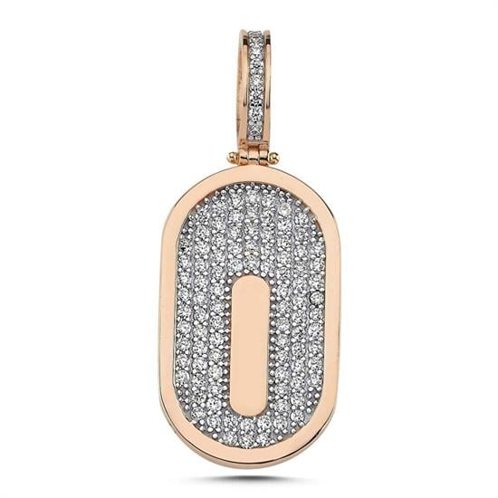 Taşlı 14 Ayar Kolye Ucu