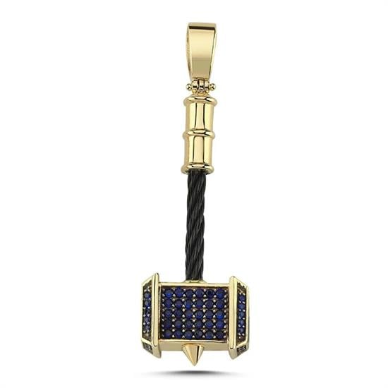 Taşlı 14 Ayar Kolye Ucu