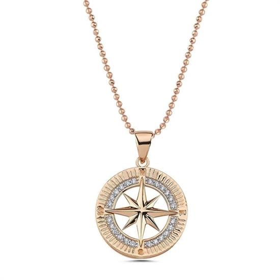 Taşlı 14 Ayar Kolye Ucu