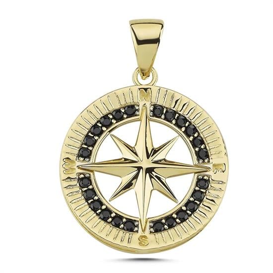 Taşlı 14 Ayar Kolye Ucu