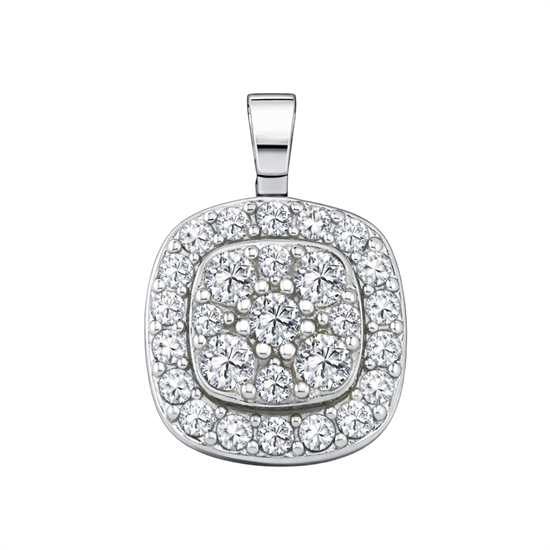 Taşlı Baget 14 Ayar Altın Kolye Ucu