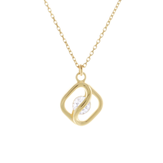 Taşlı Kolye 14 Ayar Altın