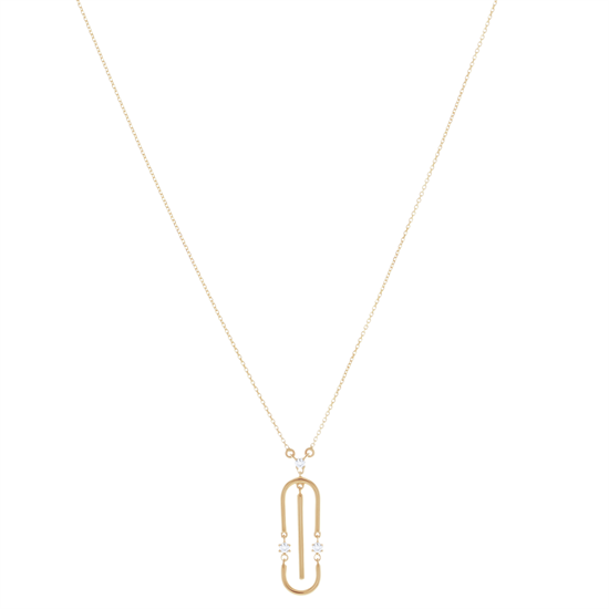 Taşlı Spor Kolye 14 Ayar Altın