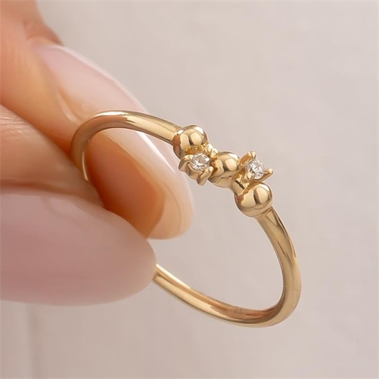 14 Ayar Altın Eklem Yüzük