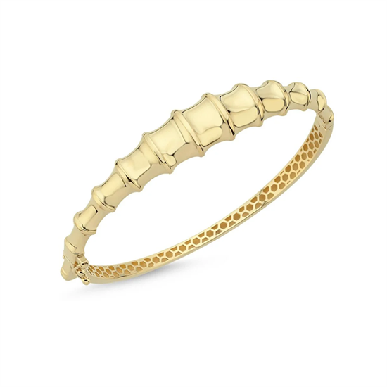 Taşsız Midye Tasarım 14 Ayar Altın Kelepçe