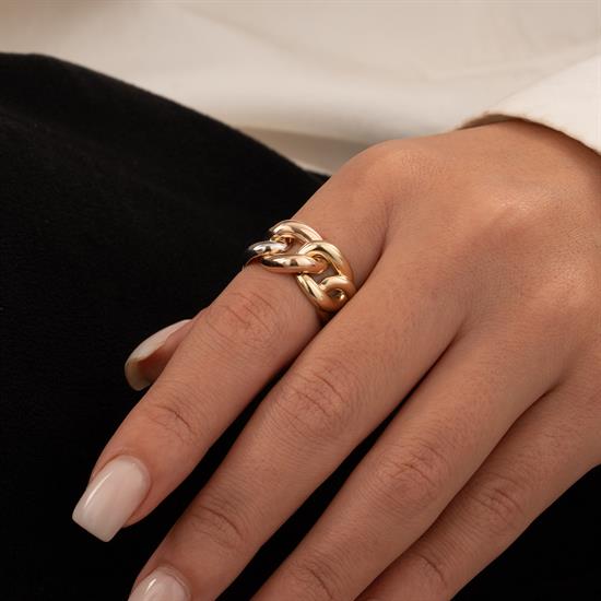 Taşsız Sarmal Model 14 Ayar Altın Yüzük