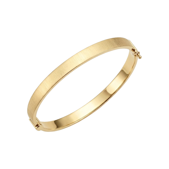 Taşsız Düz Model Kelepçe 14 Ayar Altın