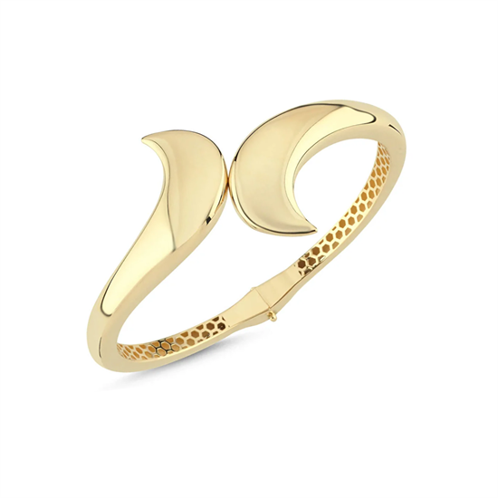 Taşsız Tasarım 14 Ayar Altın Kelepçe