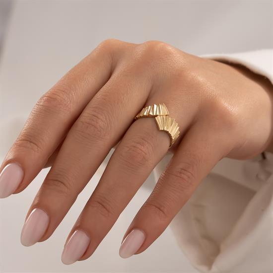 Taşsız Tasarım 14 Ayar Altın Yüzük